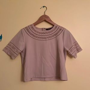 Tan Cutout Top